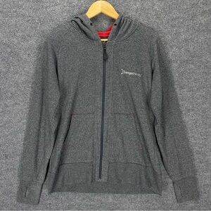 Orange Theory Hoodie Sweatshirt Women’s XL Charcoal Gray Full Zip logo Fleece